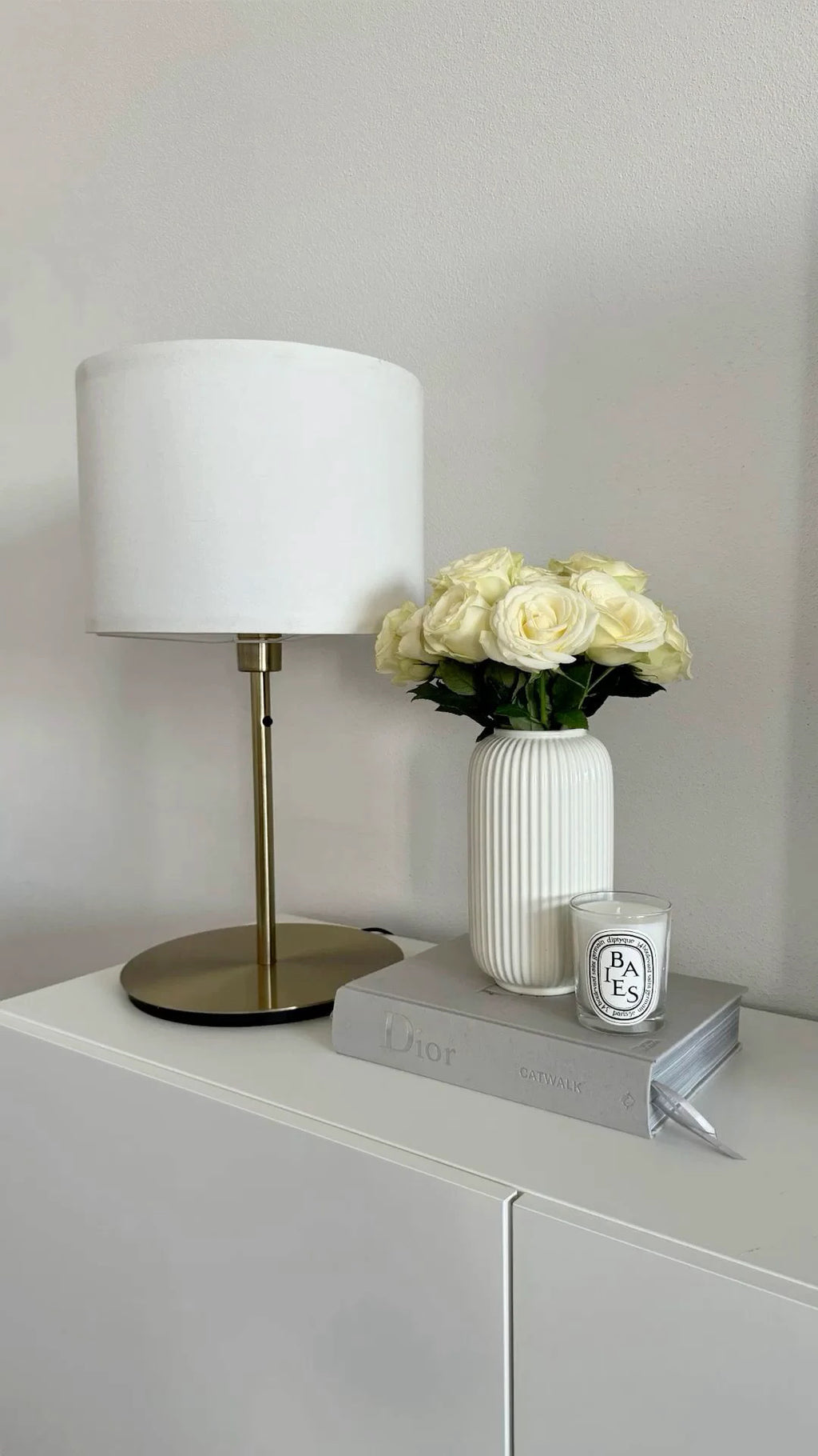 Ceramic Ribbed Vase