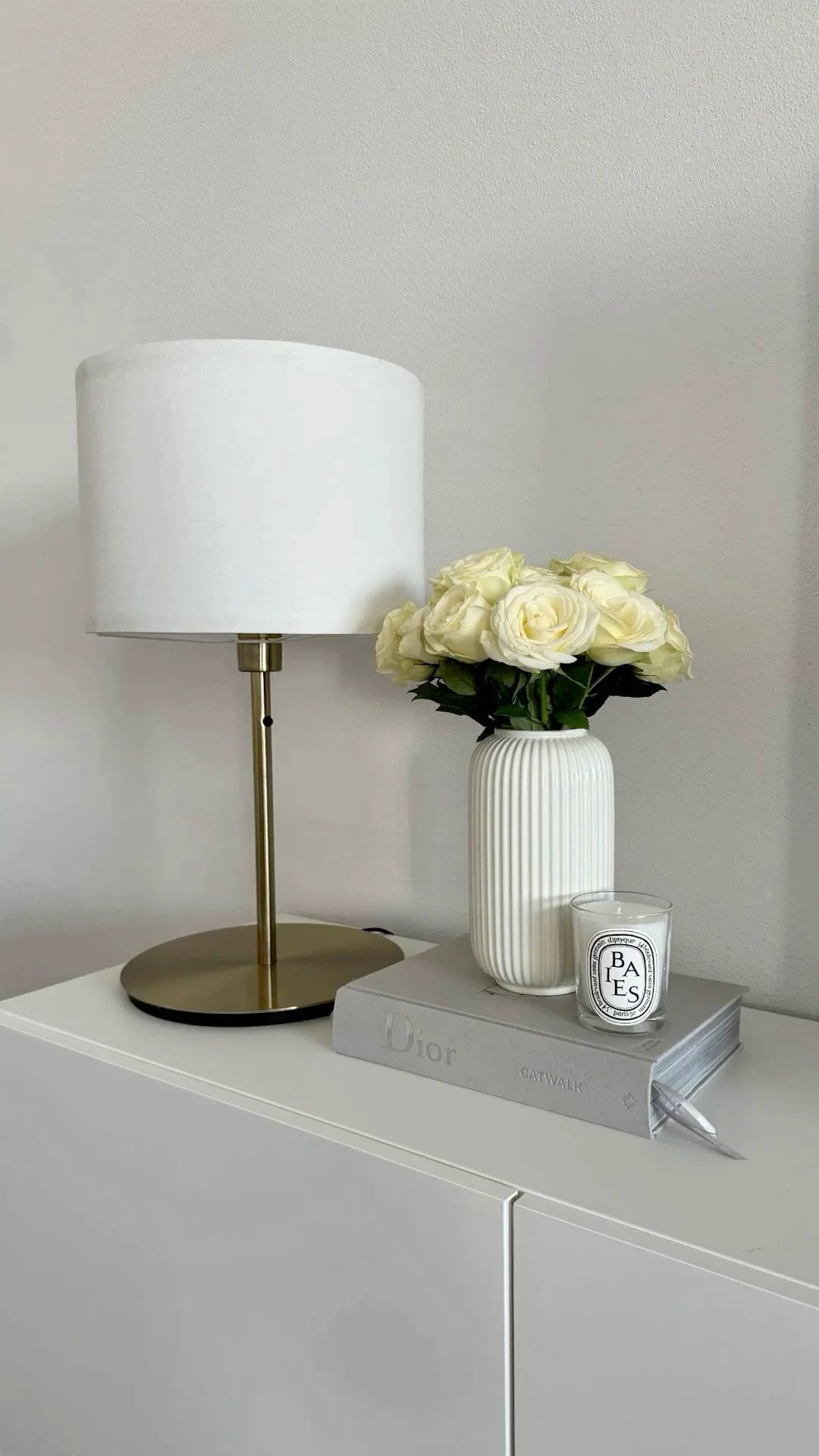 Ceramic Ribbed Vase
