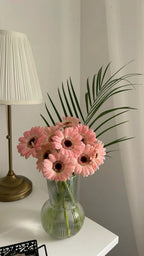 Glass Ribbed Vase
