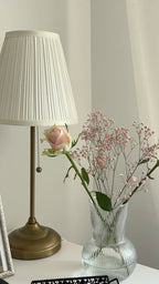 Glass Ribbed Vase