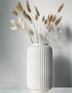 Ceramic Ribbed Vase