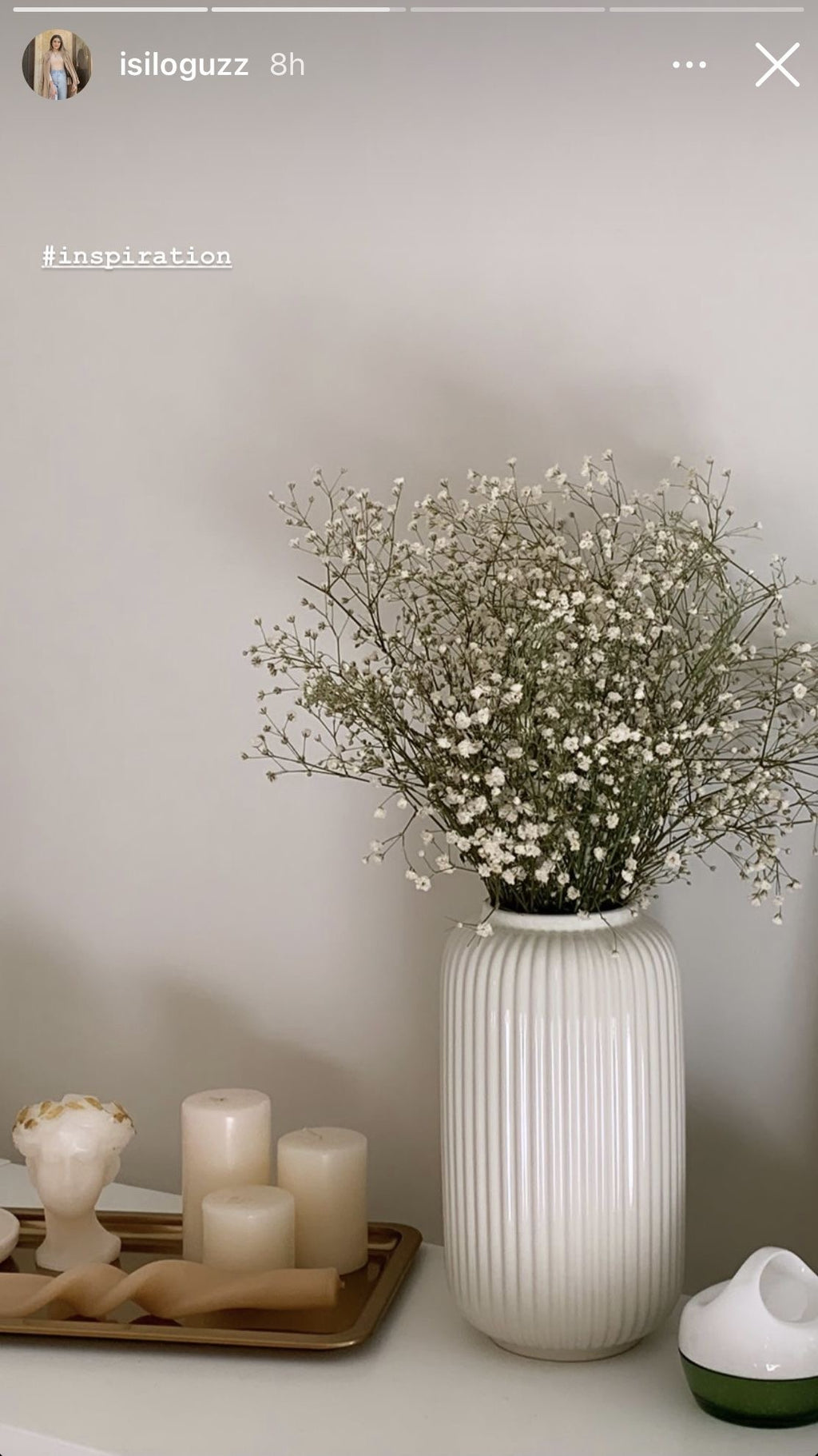 Ceramic Ribbed Vase