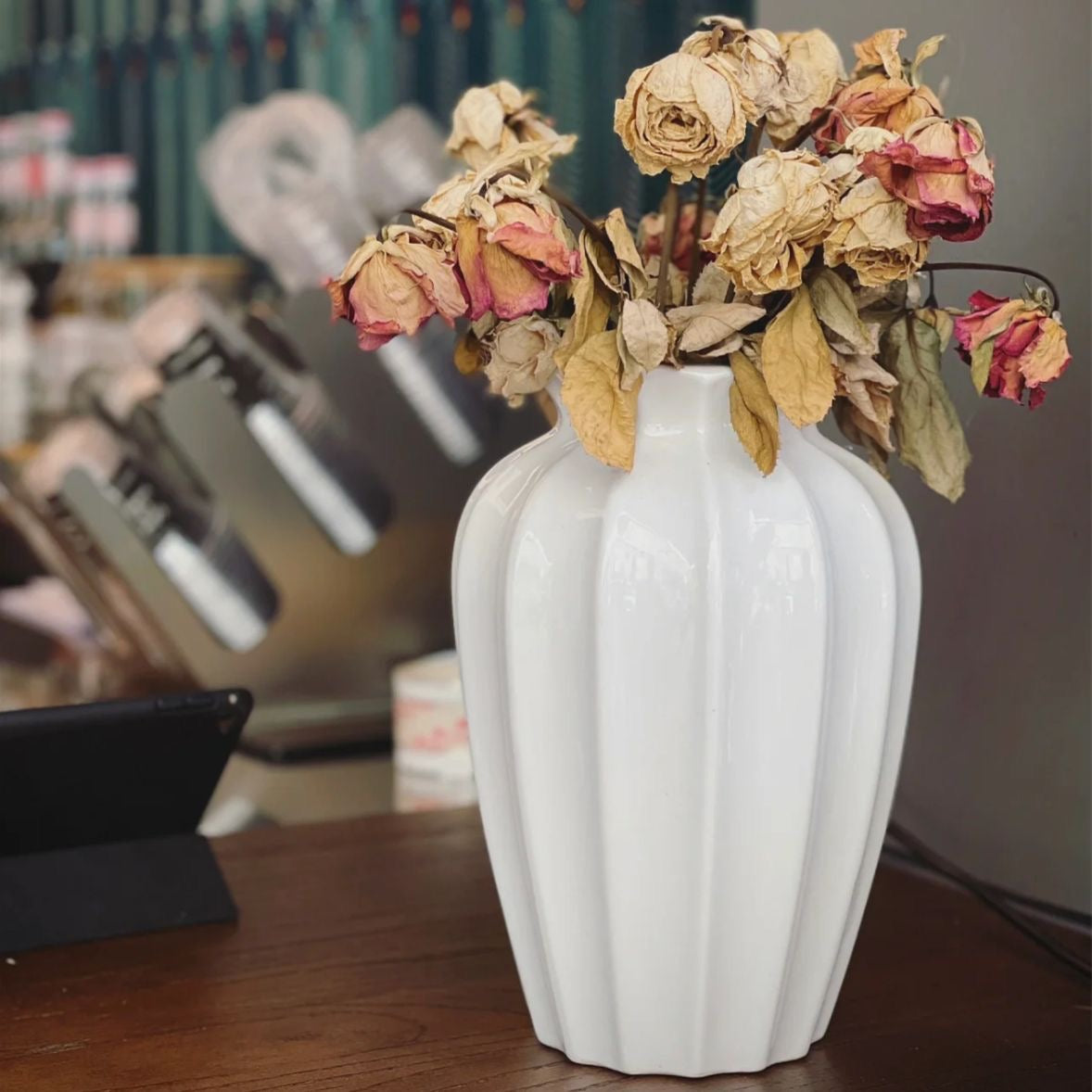 Ceramic Ripple Vase